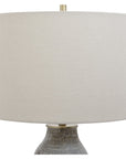 Uttermost Monacan Gray Textured Table Lamp