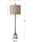 Uttermost Natania Plated Brass Buffet Lamp