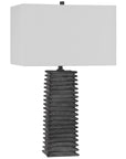 Uttermost Sanderson Metallic Charcoal Table Lamp