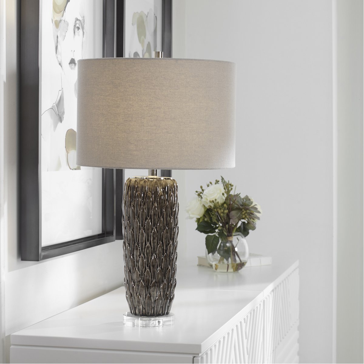 Uttermost Nettle Textured Table Lamp