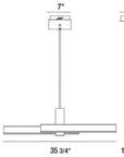Eurofase Cameno 36-Inch Linear Chandelier