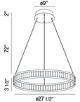 Eurofase Forster 27-Inch Round Chandelier