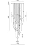 Eurofase Barletta 16-Light LED Chandelier