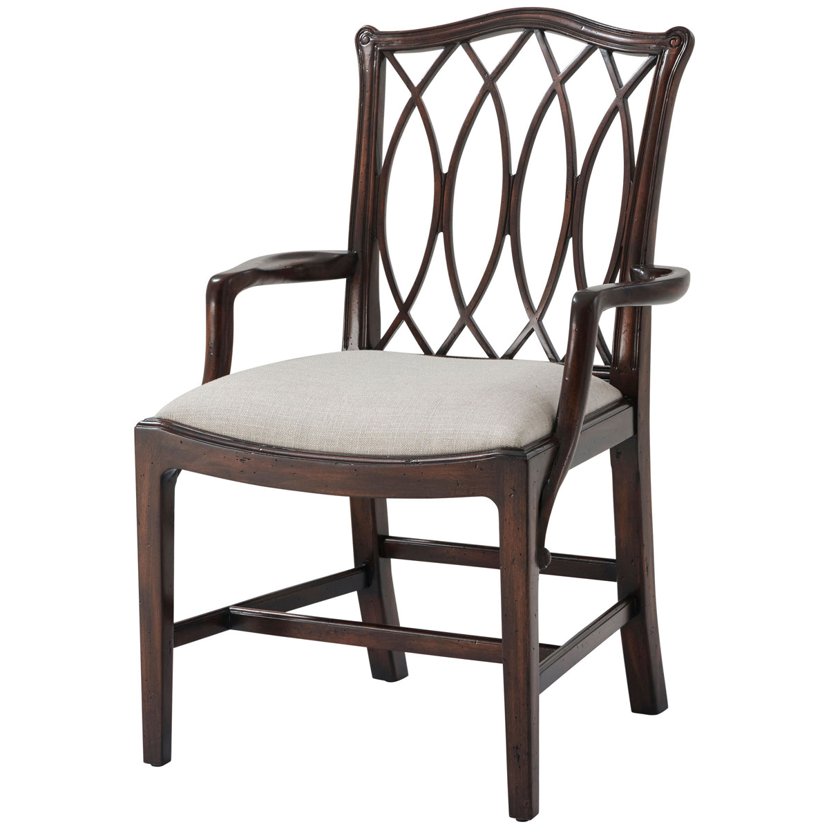 Theodore Alexander The Trellis Dining Armchair, Set of 2