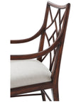 Theodore Alexander A Delicate Trellis Armchair, Set of 2