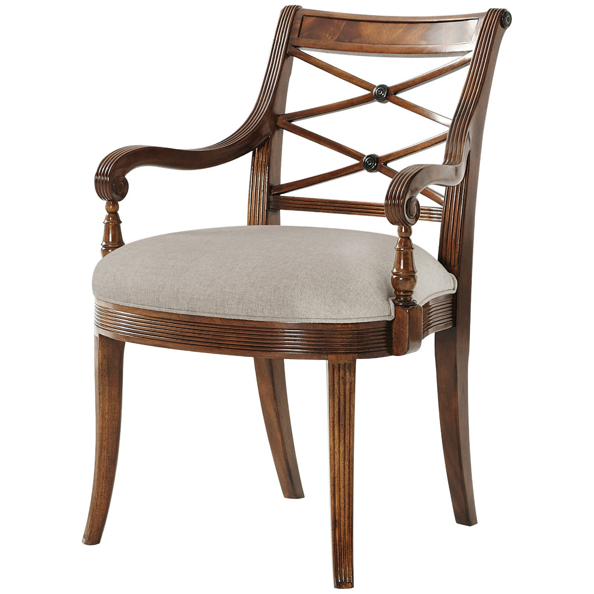 Theodore Alexander The Regency Visitor&#39;s Armchair, Set of 2