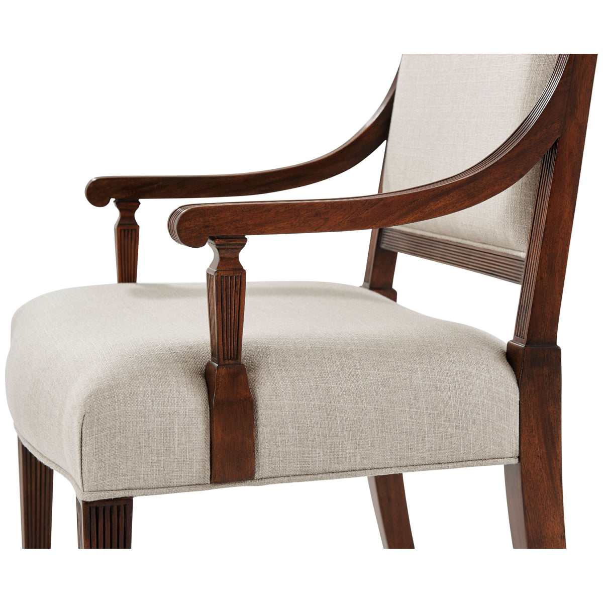 Theodore Alexander Sheraton's Satinwood Armchair, Set of 2