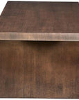 Hickory White Modern Retreat Valley Modern Walnut Cocktail Table