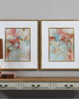 Uttermost A Touch of Blush and Rosewood Fences Artt, 2-Piece Set