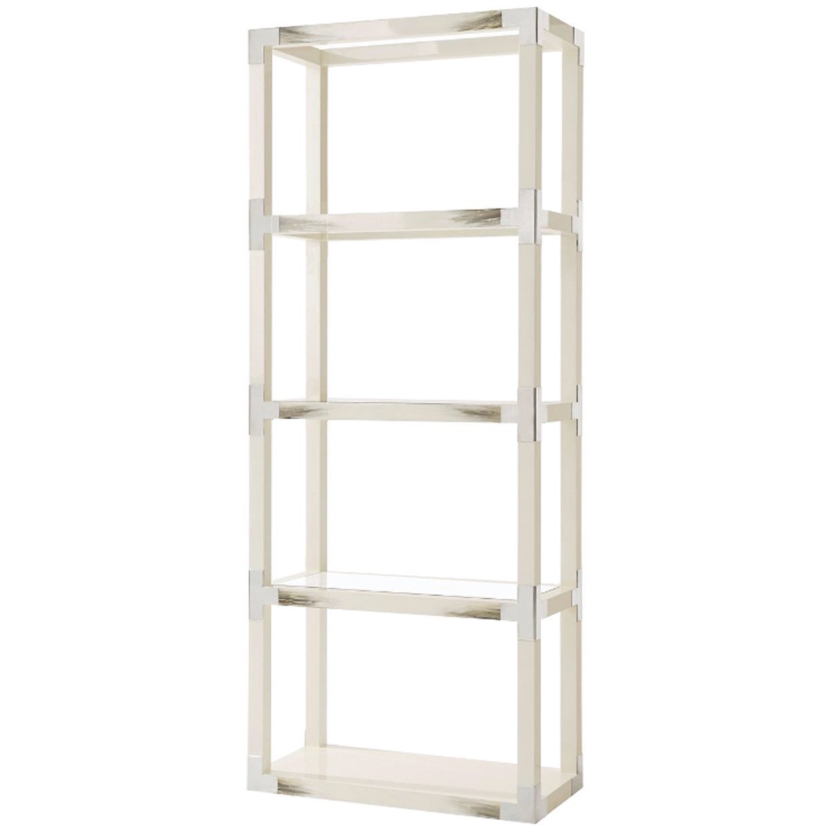 Theodore Alexander Cutting Edge Longhorn White Etagere