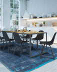 Louis de Poortere Fading World Medaillon 8254 Blue Night Rug