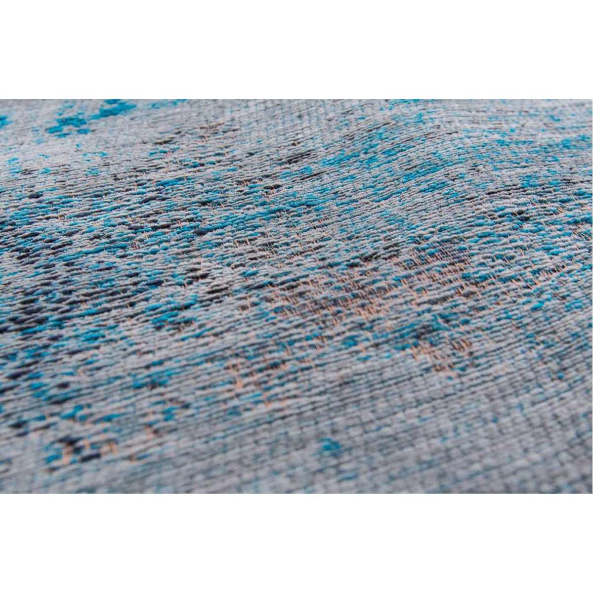 Louis de Poortere Fading World Medaillon 8255 Grey Turquoise Rug