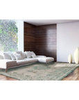 Louis de Poortere Fading World Medaillon 8259 Jade Oyster Rug
