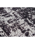 Louis de Poortere Mad Men Griff 8655 White on Black Rug