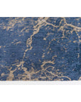 Louis de Poortere Mad Men Cracks 8629 Abyss Blue Rug