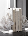 Uttermost Charbel White Bookends, Set of 2