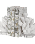 Uttermost Charbel White Bookends, Set of 2