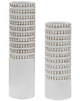 Uttermost Angelou White Vases, 2-Piece Set