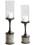 Uttermost Deane Marble Candleholders, 2-Piece Set