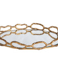 Uttermost Cable Chain Mirrored Tray