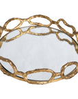 Uttermost Cable Chain Mirrored Tray