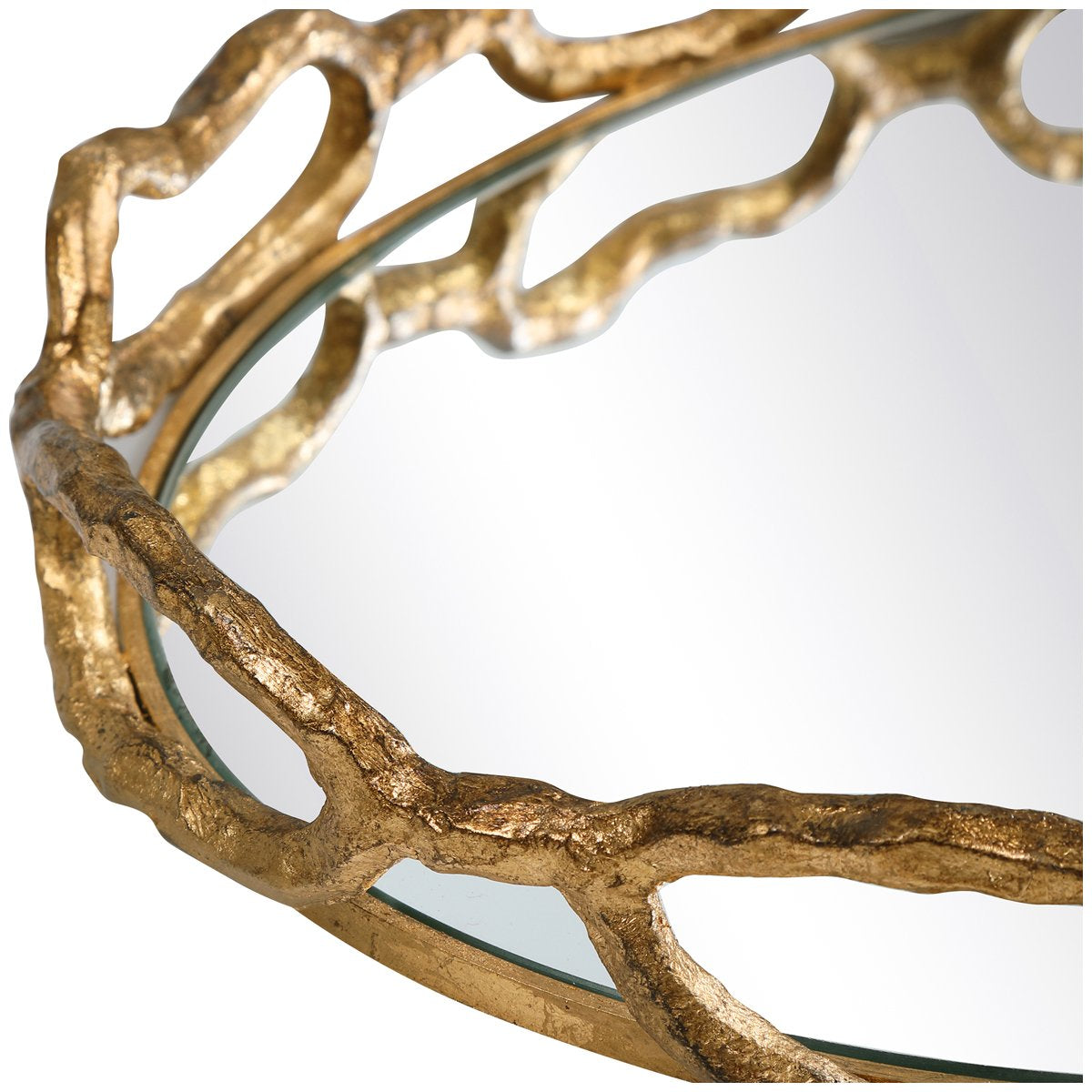 Uttermost Cable Chain Mirrored Tray