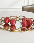 Uttermost Cable Chain Mirrored Tray