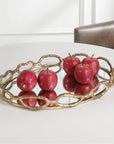 Uttermost Cable Chain Mirrored Tray