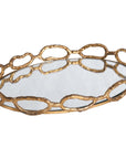 Uttermost Cable Chain Mirrored Tray