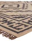 Jaipur Bedouin Jaima Tribal Medallion Beige Black BD24 Rug