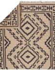 Jaipur Bedouin Jaima Tribal Medallion Beige Black BD24 Rug