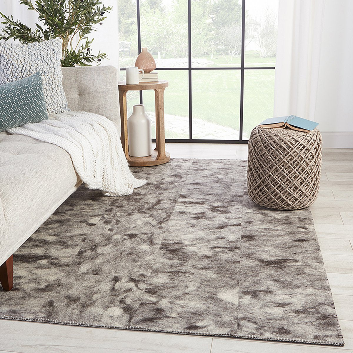 Jaipur Borderland Catarina Animal Gray Black BLD01 Rug