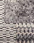 Jaipur Borderland Carrizo Geometric Chevron Gray Cream BLD03 Rug