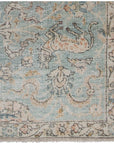 Jaipur Boheme Stag Oriental Floral Teal Gold BOH17 Rug