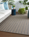 Jaipur Brontide Madaket Stripes Taupe Gray BRO01 Rug