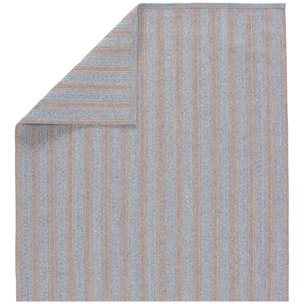 Jaipur Brontide Topsail Stripes Light Blue Taupe BRO03 Rug