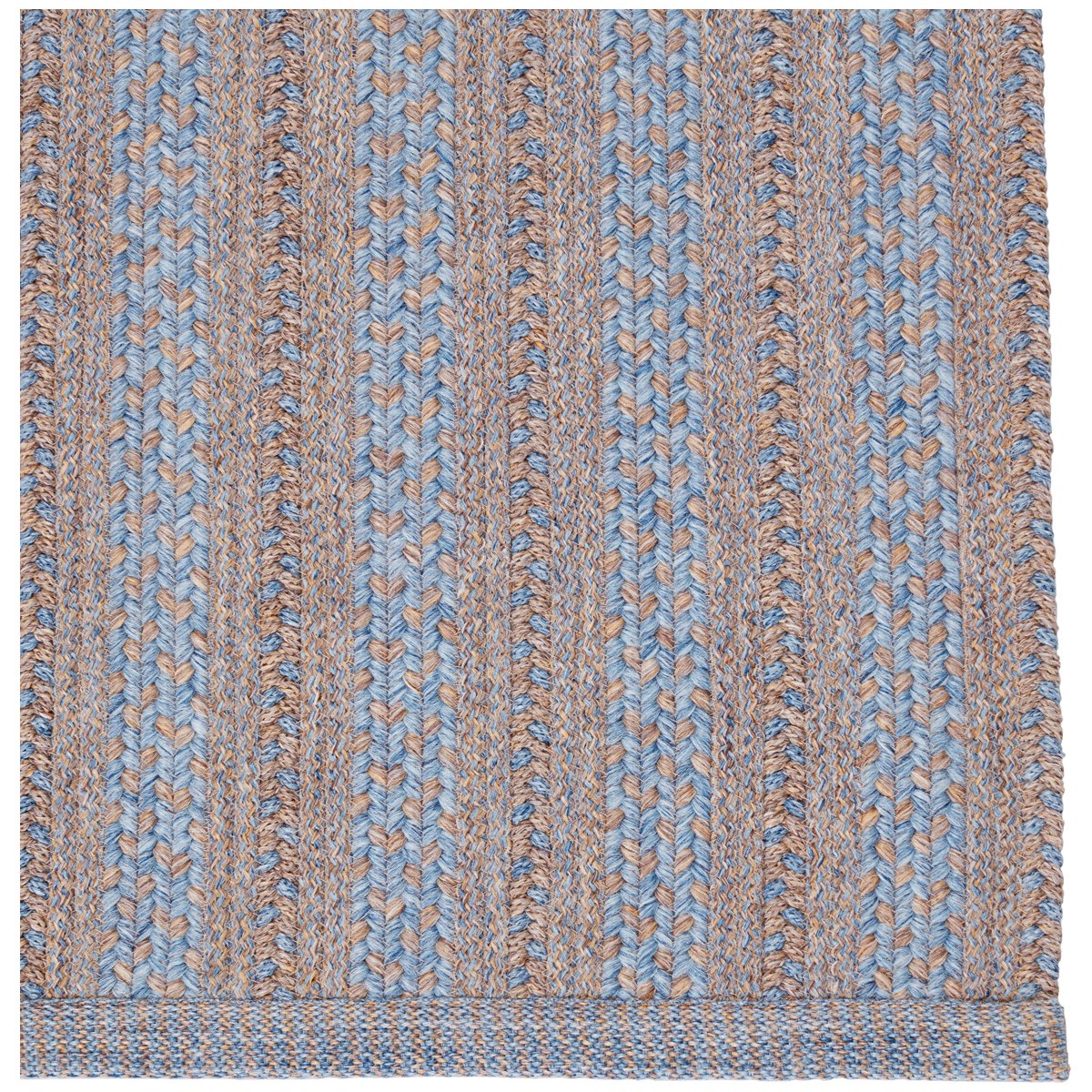 Jaipur Brontide Topsail Stripes Light Blue Taupe BRO03 Rug