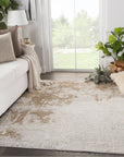 Jaipur Cirque Resa Abstract Gray Gold CIQ28 Rug