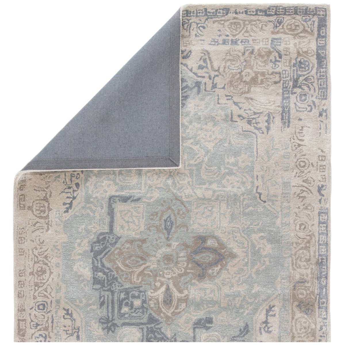 Jaipur Citrine Bronde Medallion CIT04 Gray/Light Blue Area Rug
