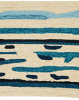 Jaipur Colours Sketchy Lines Blue/White CO19 Area Rug