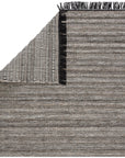 Jaipur Castillo Torre Solid Stripes Black Rust CSL03 Rug