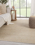 Jaipur Emblem Celia Geometric Stripes Cream Gray EMB02 Rug