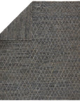 Jaipur Emblem Morse Trellis Geometric Gray Dark Blue EMB03 Rug