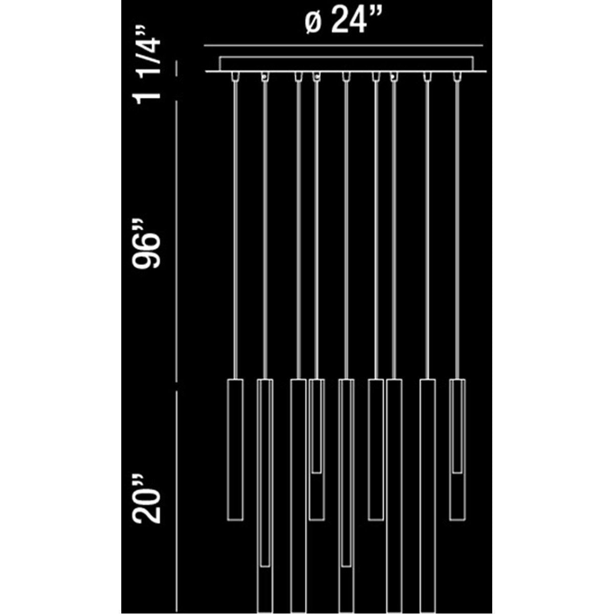Eurofase DESIGNWL2017 Santana 18-Light Led Chandelier