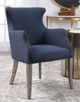 Uttermost Yareena Blue Wing Chair