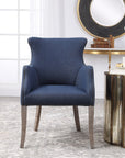 Uttermost Yareena Blue Wing Chair