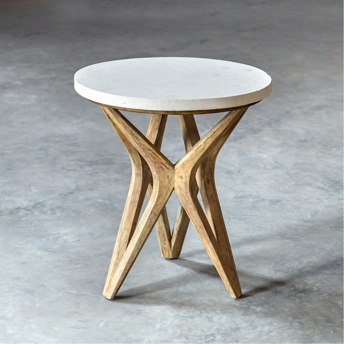 Uttermost Marnie Limestone Side Table