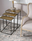 Uttermost Coreene Gold Nesting Tables, 3-Piece Set