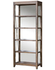 Uttermost Delancey Weathered Oak Etagere