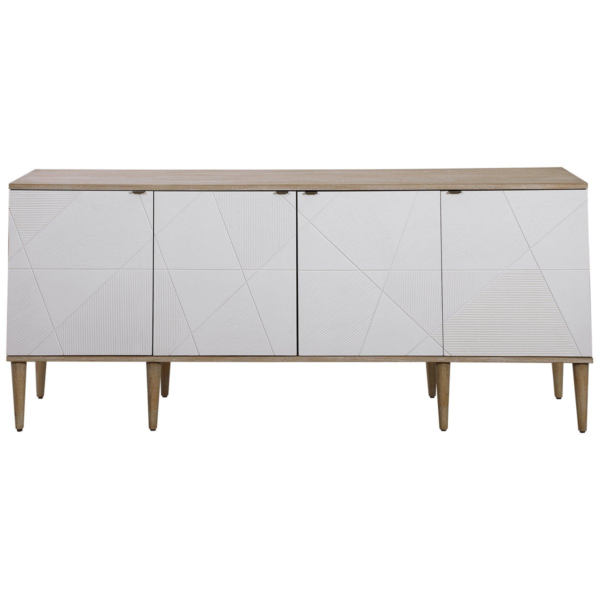 Uttermost Tightrope 4-Door Modern Sideboard Cabinet